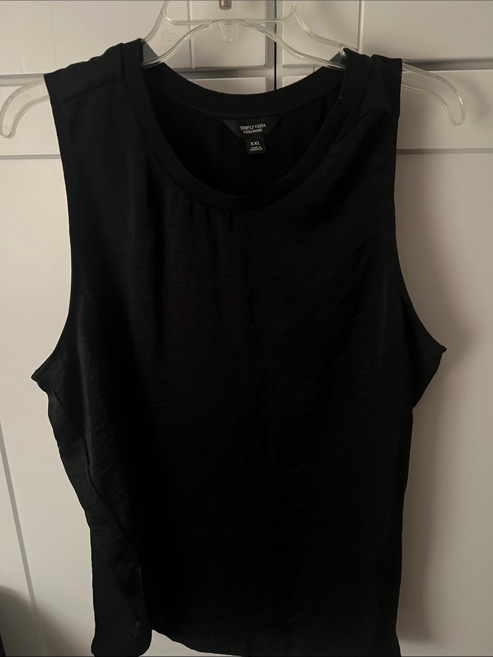 Simply Vera Vera Wang Black Tank Top